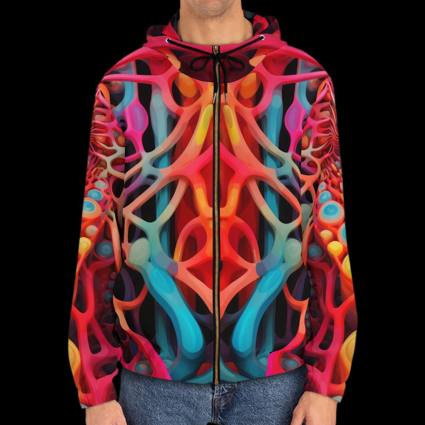 Lattice Stream Men's Hoodie