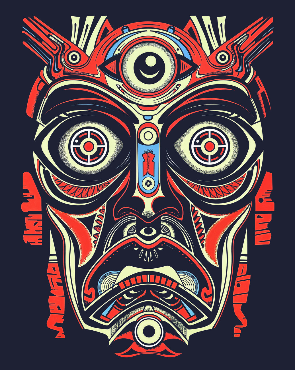 Crimson Totem of Revelation - Long Sleeve Jersey Tee (Unisex)