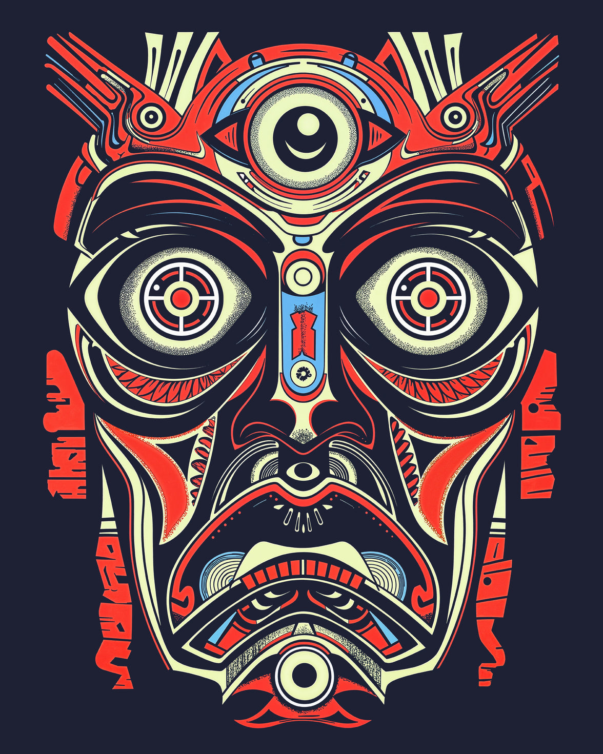 Crimson Totem of Revelation - Long Sleeve Jersey Tee (Unisex)