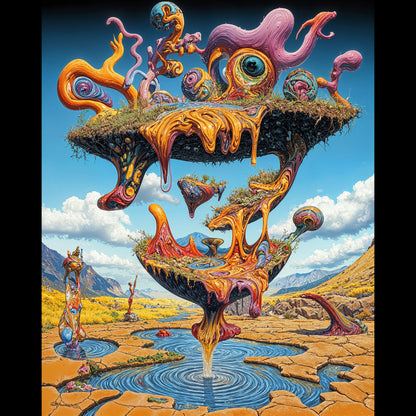 Mnemonic Cascade - Canvas Print