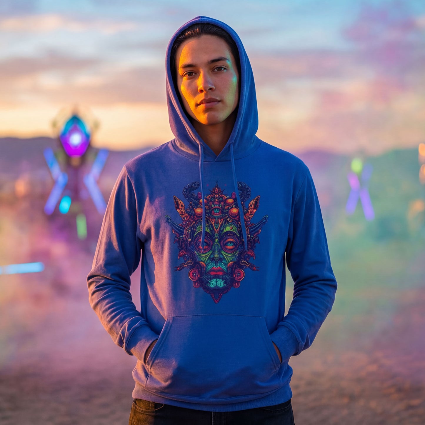 Oracle of the Coiled Signal - Hooded Long Sleeve Tee