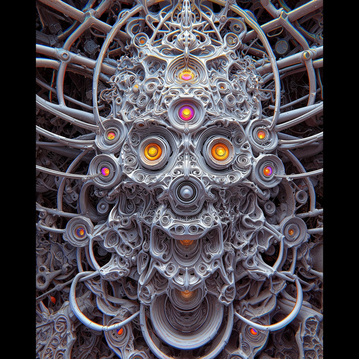 Oscillating Spire Testament - Metal Print
