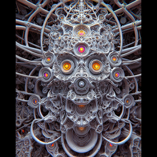 Oscillating Spire Testament - Metal Print