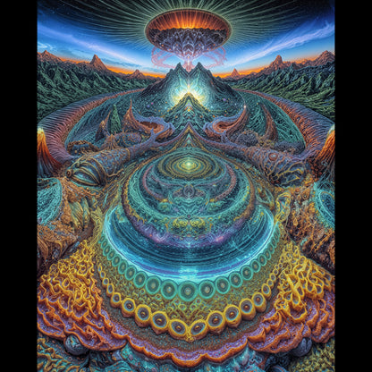 Sanctuary of the Shattered Sky - Sherpa Fleece Blanket