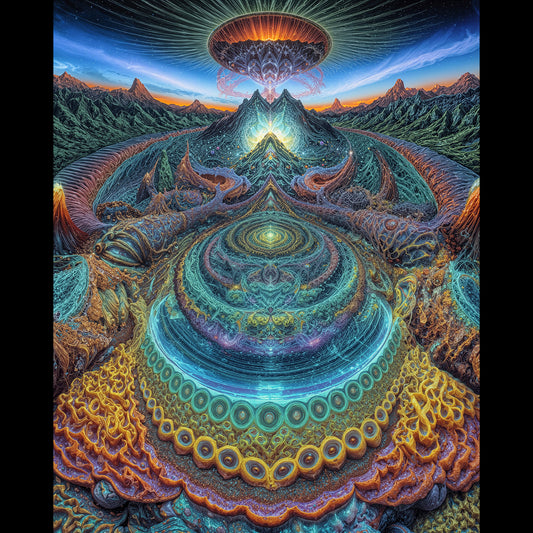 Sanctuary of the Shattered Sky - Sherpa Fleece Blanket