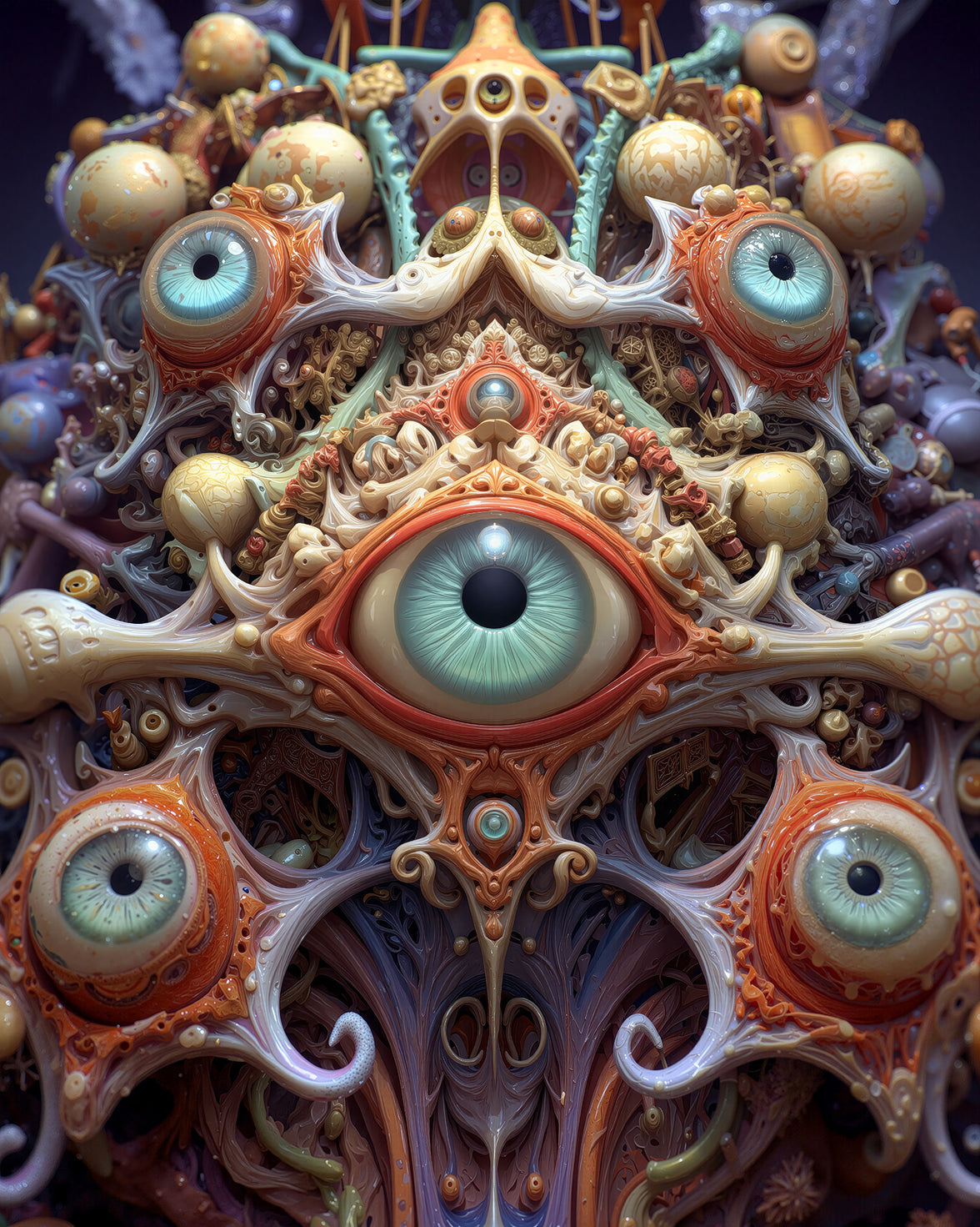 Spectral Orb Communion - Wall Tapestry