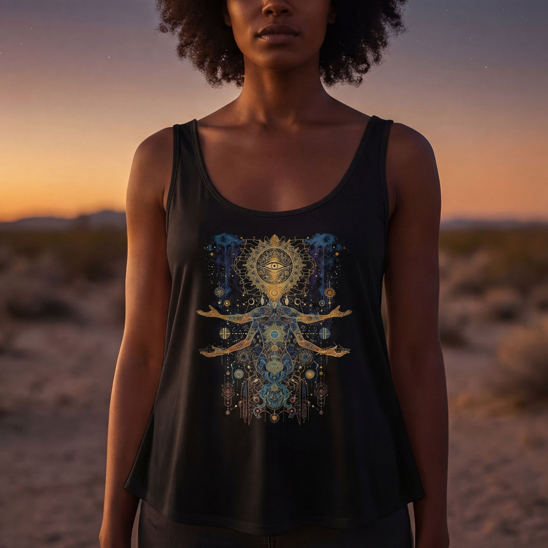 Vessel of the Eternal Signal - Women's Flowy Scoop Tank Top